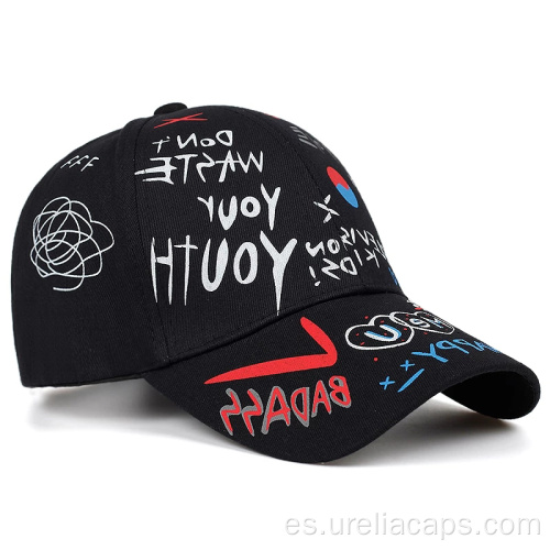 Gorra de béisbol de impresión de algodón